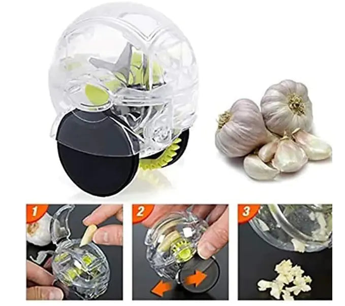 Drill&Chop Rolling Garlic Chopper